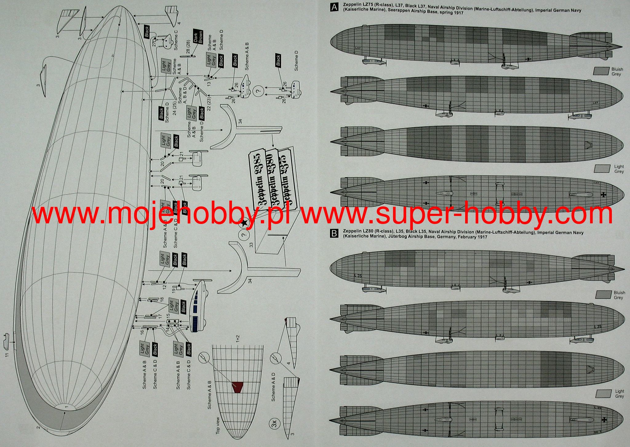 Zeppelin R Class Super Zepplin Mark I Models 720 07