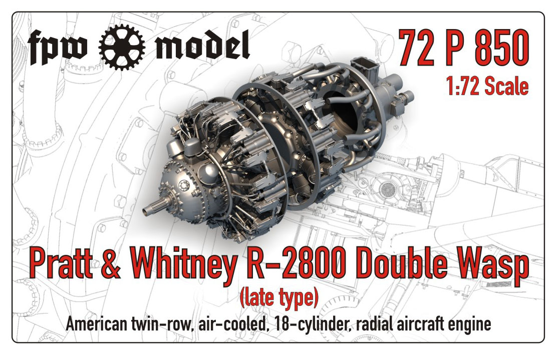 Pratt And Whitney R-2800 Double Wasp (Late Type) FPW Model -72P850