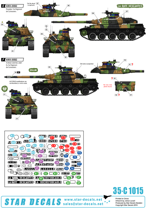 1:35 French AMX-30 B2. French Cold War and modern markings