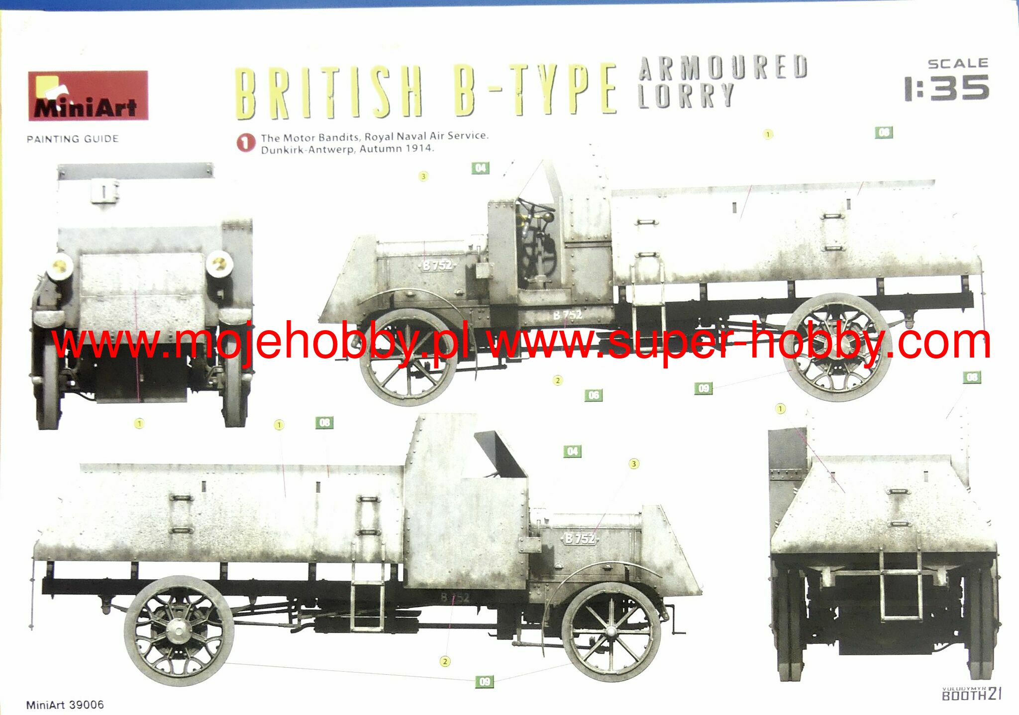 British B-Type Armoured Lorry MiniArt 39006