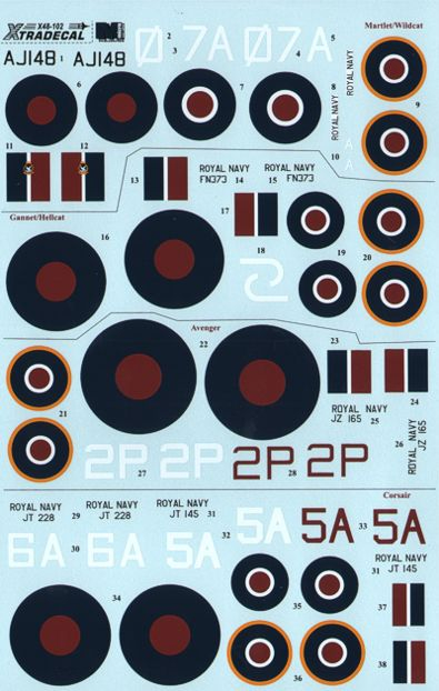 Yanks with Roundels - US Aircraft in the Fleet Air Arm Part 1 Xtradecal ...