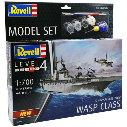 Assault Carrier USS WASP CLASS - Model Set Revell 65178